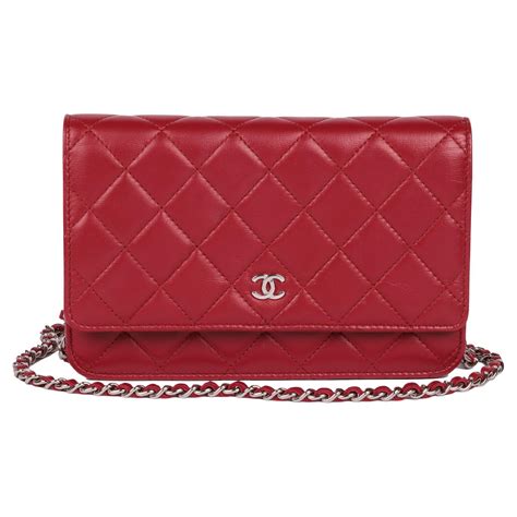 chanel red wallet on a chain|chanel wallet on chain cost.